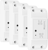 4x Hombli Smart Switch - Commutateur Wifi - Contrôle via application mobile - 2300W