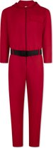 Costume Cosplay Combinaison Rouge - Combinaison Rouge - Respirant - Avec Capuche - Comprend Riem - Taille S - 167 à 173- Unisexe