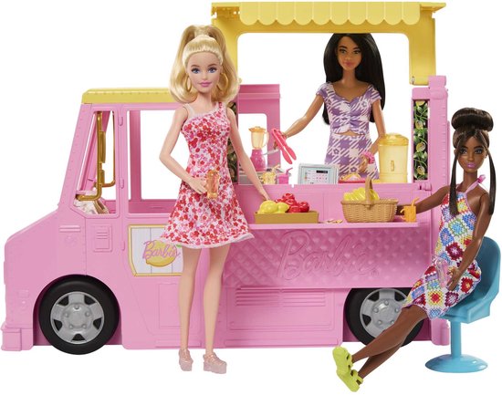 Barbie Careers - Limonadewagen - Barbie auto - Poppenvervoersmiddel