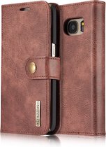 DG.MING 2-in-1 Book Case & Back Cover - Geschikt voor Samsung Galaxy S9 Plus Hoesje - Rood