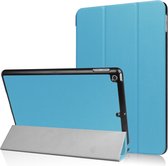 Tri-Fold Book Case met Wake/Sleep - Geschikt voor iPad 9.7 (2017/2018) Hoesje - Lichtblauw