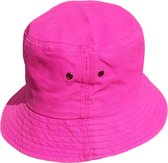Hoed - Vissershoedje - Bucket Hat - Zonnehoed - Neon Pink - 2 Stuks - Festival