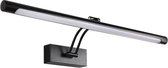 Spiegellamp - Spiegelverlichting Badkamer - Badkamerlamp LED - Mat Zwart - 55 cm - 230 V