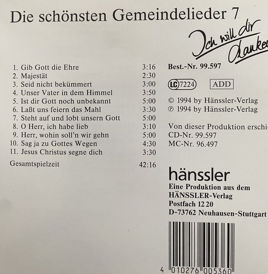 Die Schönsten Gemeindelieder 7