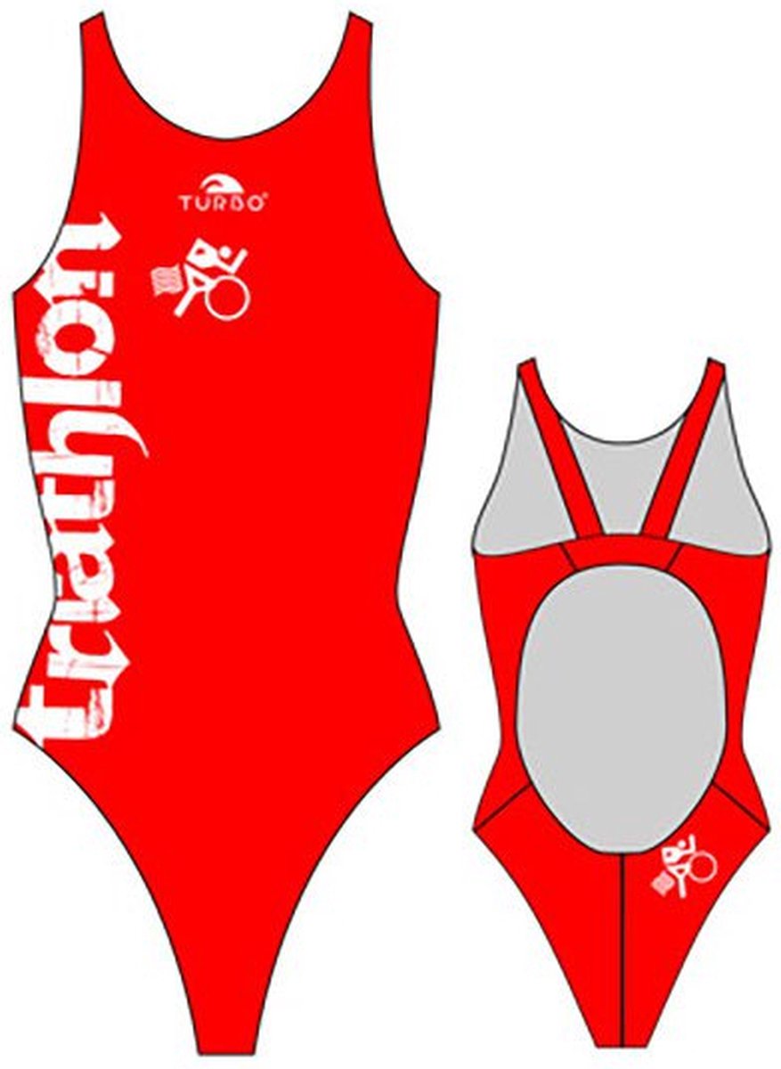 Turbo Triathlon Pro Resist Zwemkleding Rood 2XL Vrouw Blue / Black