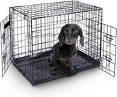 MaxxPet Hondenbench opvouwbaar - auto - bench voor honden - hondenren - 63x44x50cm