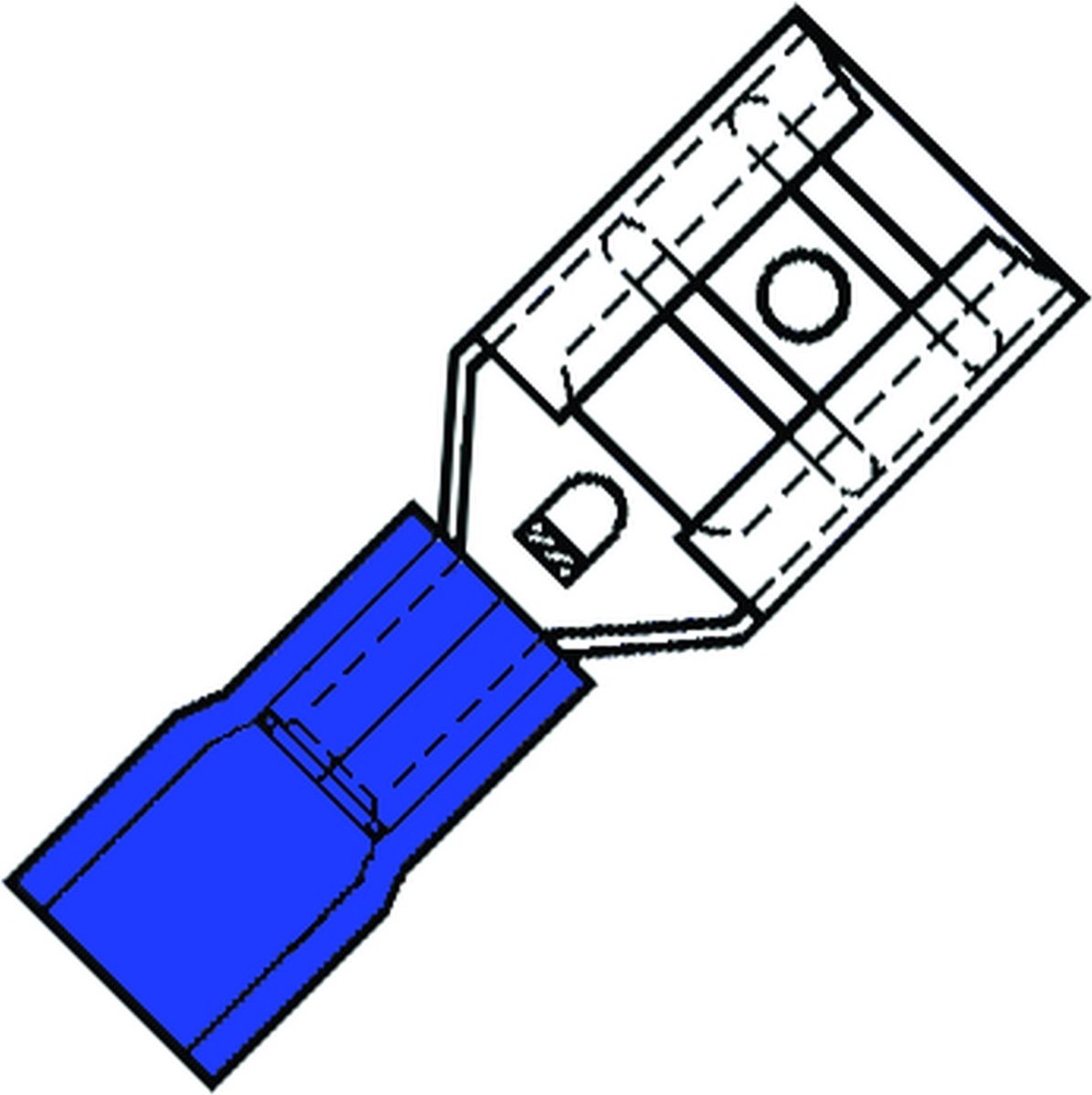 100 Stuks Klemko SP Ring/vlakke Geleider Connector - 100460 - E28VG