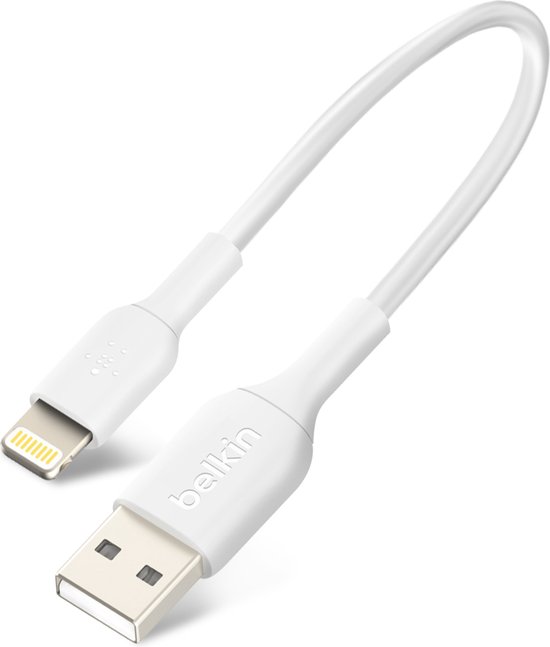 Belkin Câble Lightning vers USB-C 2m noir tresse pas cher 