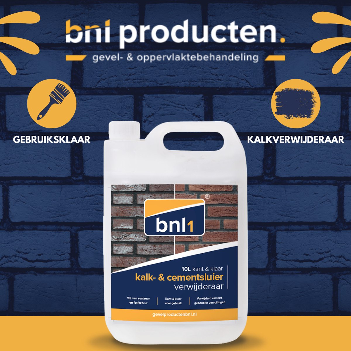 BNL1 | Kalk & Cementsluierverwijderaar 10 liter - Effectieve  Kalkverwijderaar en... | bol.com