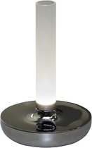 Biarritz tafellamp | 1 lichts | wit / zwart | 20, 5 cm | accu / batterij | USB
