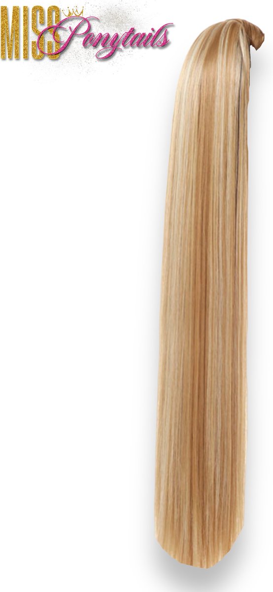 Miss Ponytails - Straight ponytail extentions - 32 inch - Blond 27H613 - Hair extentions - Haarverlenging