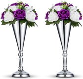 Bloemenstandaard van metaal, voor wand of tv-kast, namaakbloemenvaas, bruiloft/feest, ontvangsttafel, bloemdecoratie.