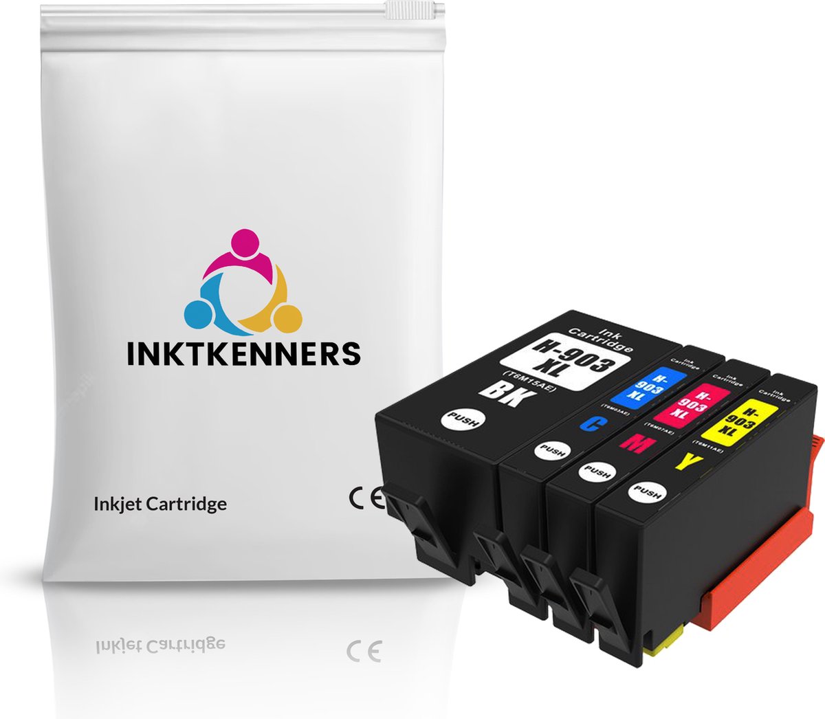 Inktcartridges geschikt voor HP 903 / 903XL - EXTRA VOLUME | Multipack van 4 Inkt cartridges