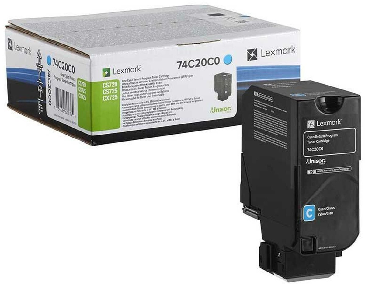 Toner Lexmark 74C20C0 Cyan