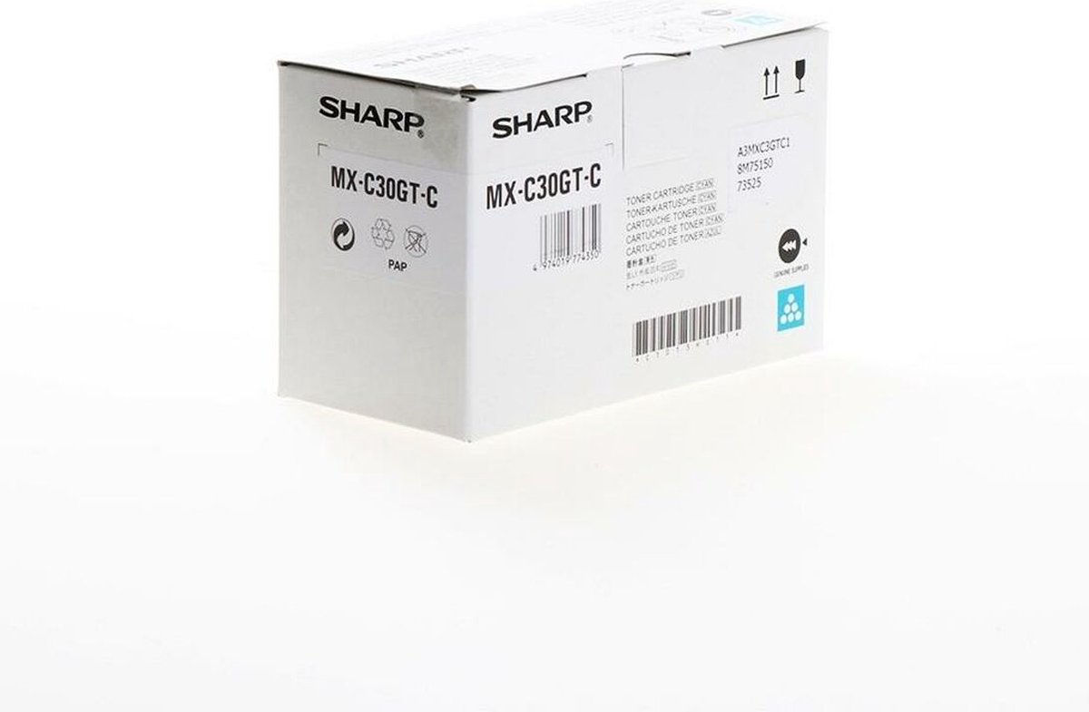 Toner Sharp MX-C30GTC Cyan
