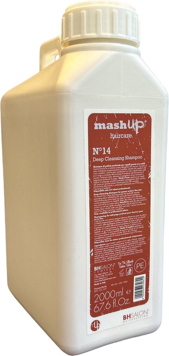 mashUp haircare N° 14 Deep Cleansing Shampoo 2000ml inclusief pomp