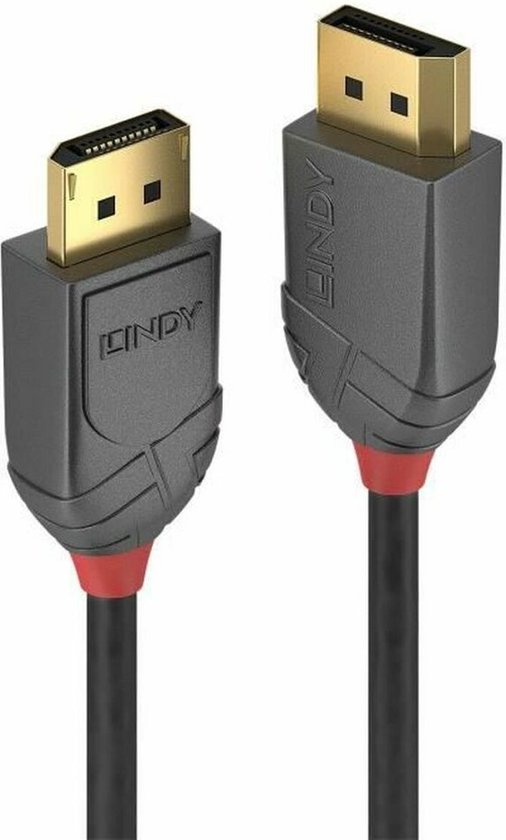 DisplayPort Cable LINDY 36484 Black Black/Grey 5 m bol