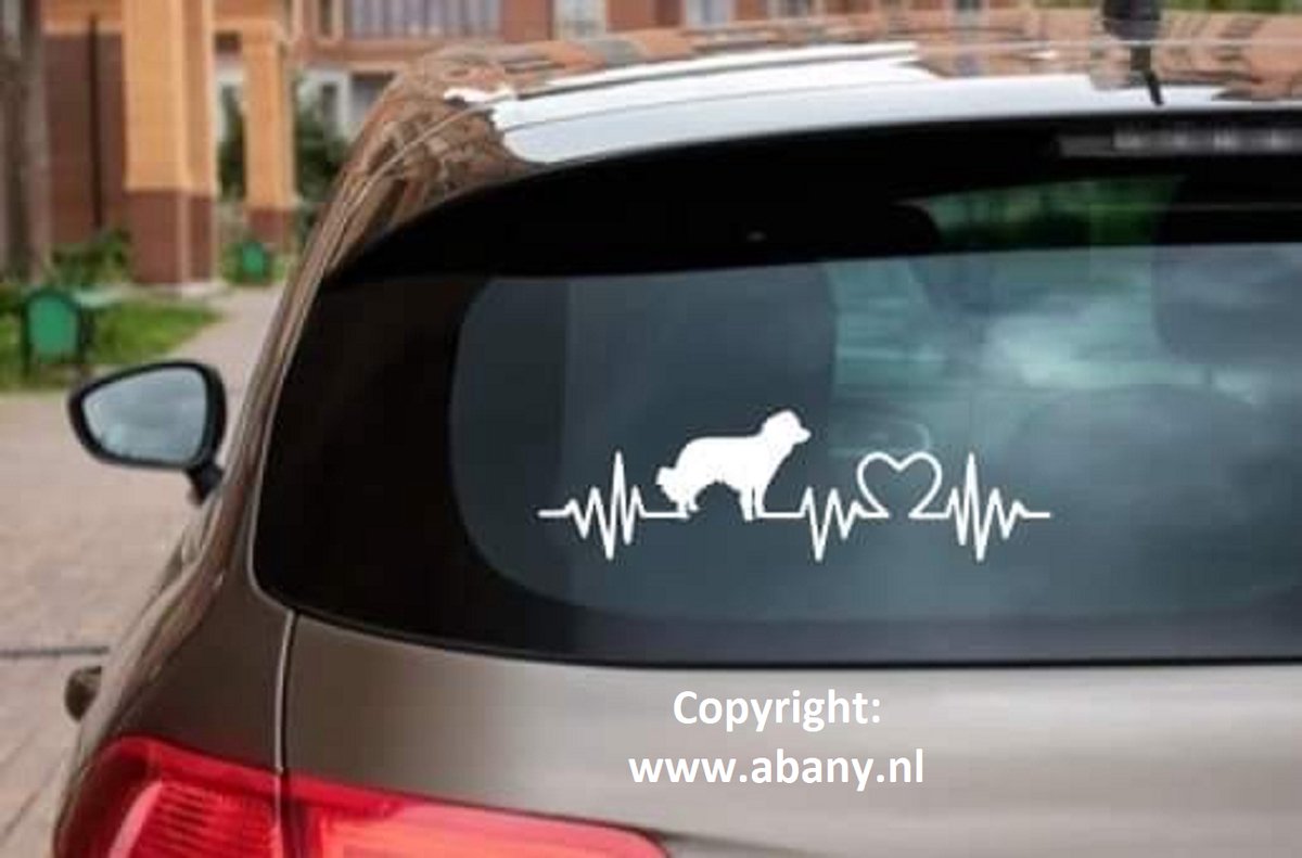 Kooiker hondje rashondensticker 3x - hondenlijn – hondenriem - Doglove - Abany quality design