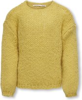 ONLY KOGNEWNORDIC LIFE LS O-NECK KNT Meisjes Trui - Misted Yellow - Maat 146/152
