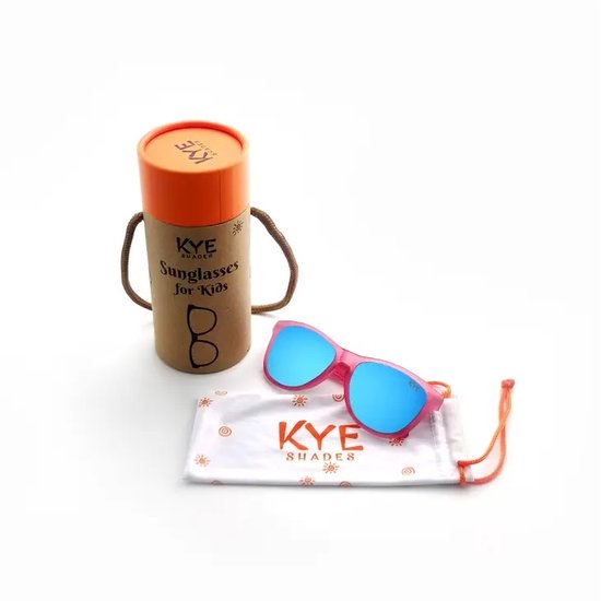Kye Shades - Pink Flamingo - kinder zonnebrillen meisjes - vanaf 3-7 jaar - coole zonnebril kind -roze zonnebril kind - UV bescherming - zonnebril stoer - vintage - hip - stoer - design van Merkloos — afbeelding 2
