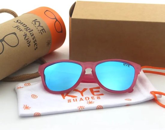 Kye Shades - Pink Flamingo - kinder zonnebrillen meisjes - vanaf 3-7 jaar - coole zonnebril kind -roze zonnebril kind - UV bescherming - zonnebril stoer - vintage - hip - stoer - design van Merkloos — afbeelding 5