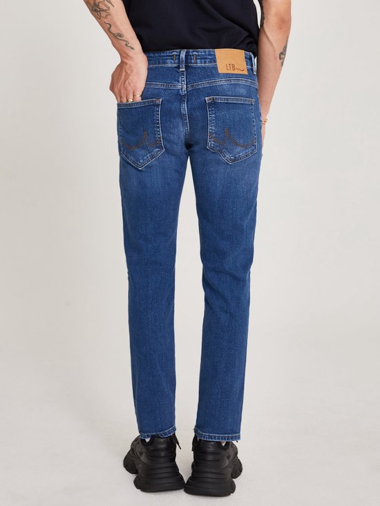 LTB Jeans Hollywood ZD Heren Straight Jean - Donkerblauw - Allon Safe Wash