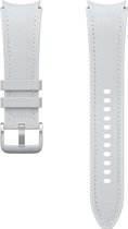 Origineel Samsung Galaxy Watch Bandje 20MM - Duurzaam Leer - Maat S/M - Zilver