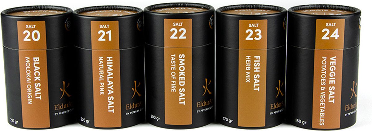 Goedkoopste Zout Set - BBQ Zout - Eetbaar Zout - Himalaya Zout - Zwart Zout - Gerookt Zout - Vis Zout