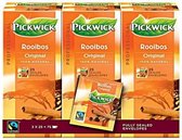Pickwick Rooibos thé professionnel, 3 boîtes de 25 sachets de 1,5 gr, par boîte