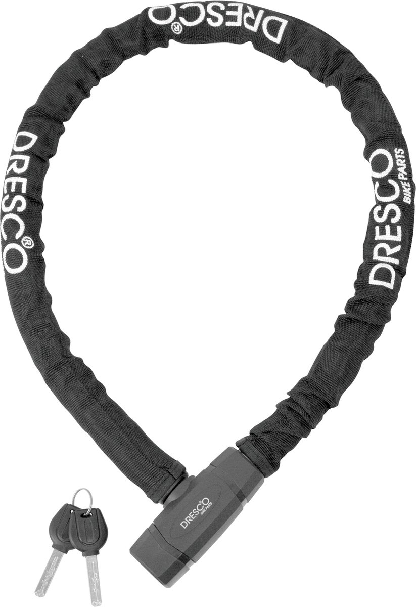 Dresco Kabelslot met High Protection - 100cm - Zwart