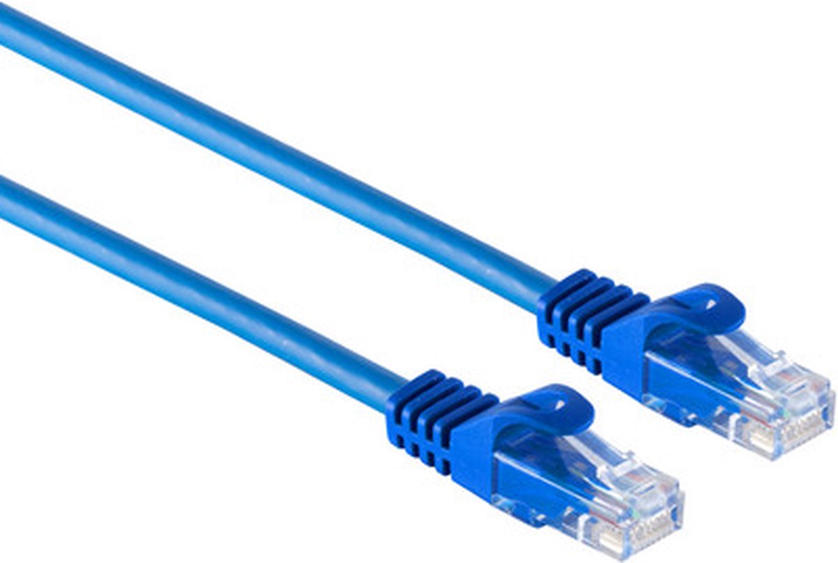 Powteq professional - 1.5 meter - CAT 7 netwerkkabel / internetkabel - 10 Gbit - Blauw