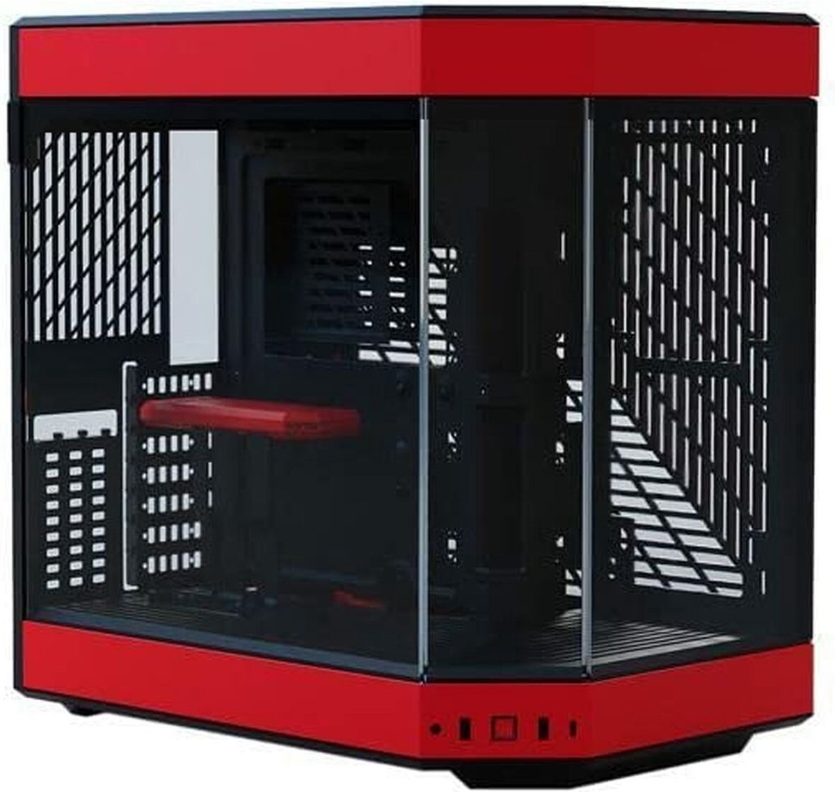 ATX Semi-toren doos Hyte Y60 Rood Zwart/Rood