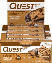 Quest Bars Dipped 12repen Choco Chip Cookie Dough