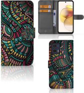 GSM Hoesje Motorola Moto G73 Flip Case Aztec