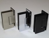 Douchedeurscharnier Porto Select zwart enkelwerkend glas/wand