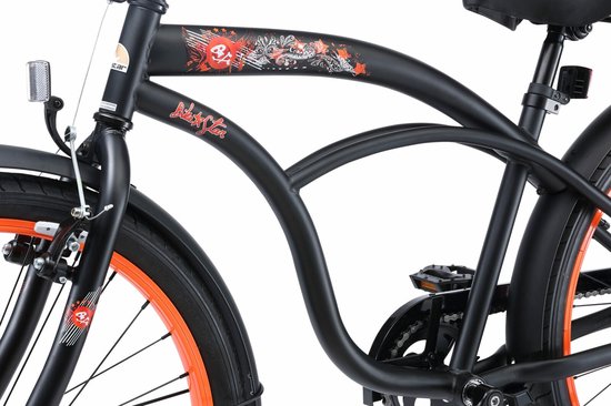 Bikestar 24 inch Cruiser kinderfiets, zwart van Bikestar — afbeelding 4