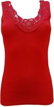 Toker dames hemd Kant 228/1 | MAAT 48/50 |100% katoen | rood