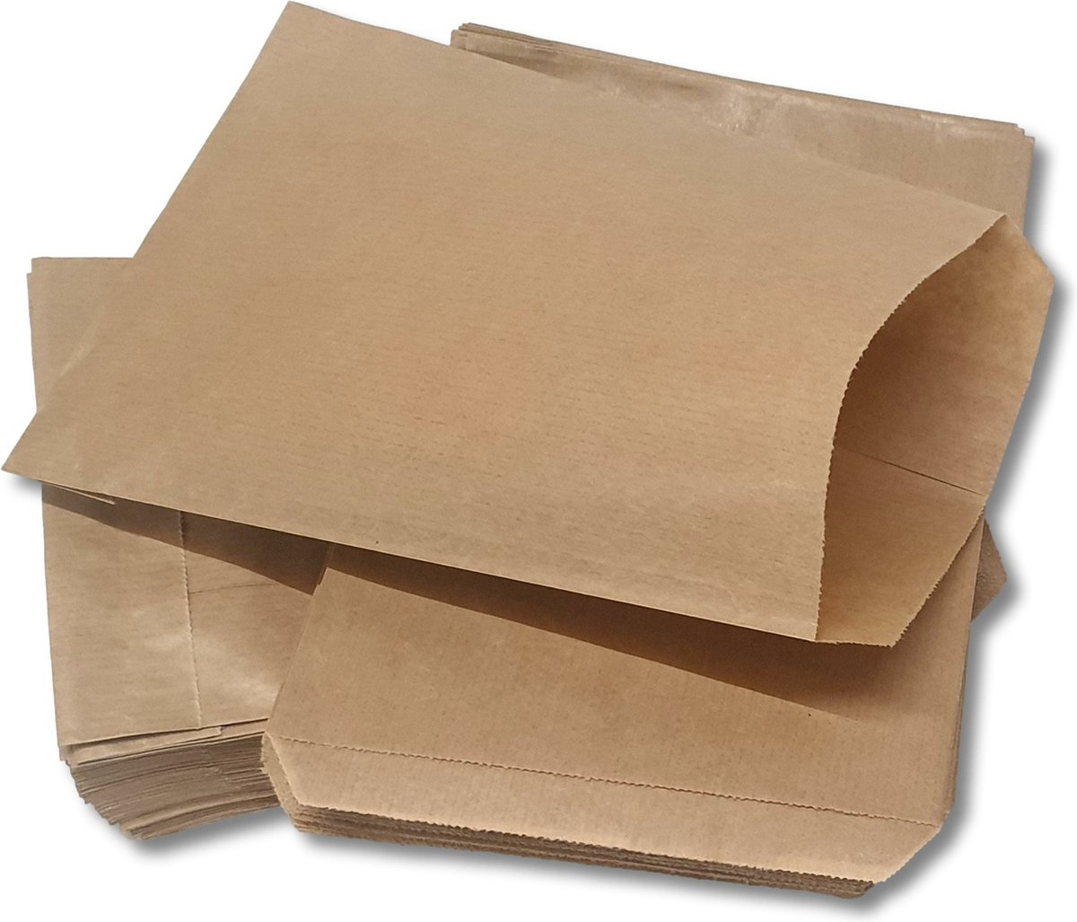 Prigta - Papieren zakjes - Bruin - 13,5x18 cm - 50 stuks - 50 gr/m2 natron kraft / cadeauzakjes