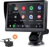Système de navigation 7 pouces Convient pour Apple CarPlay (sans fil) et Android Auto - Écran tactile - Modèle 2023 Autoradio - Universel Convient à toutes les Voitures