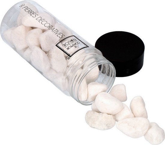 1 kg - 5 kg - 10 kg - 20 kg - decoratieve stenen wit 25-40 mm
