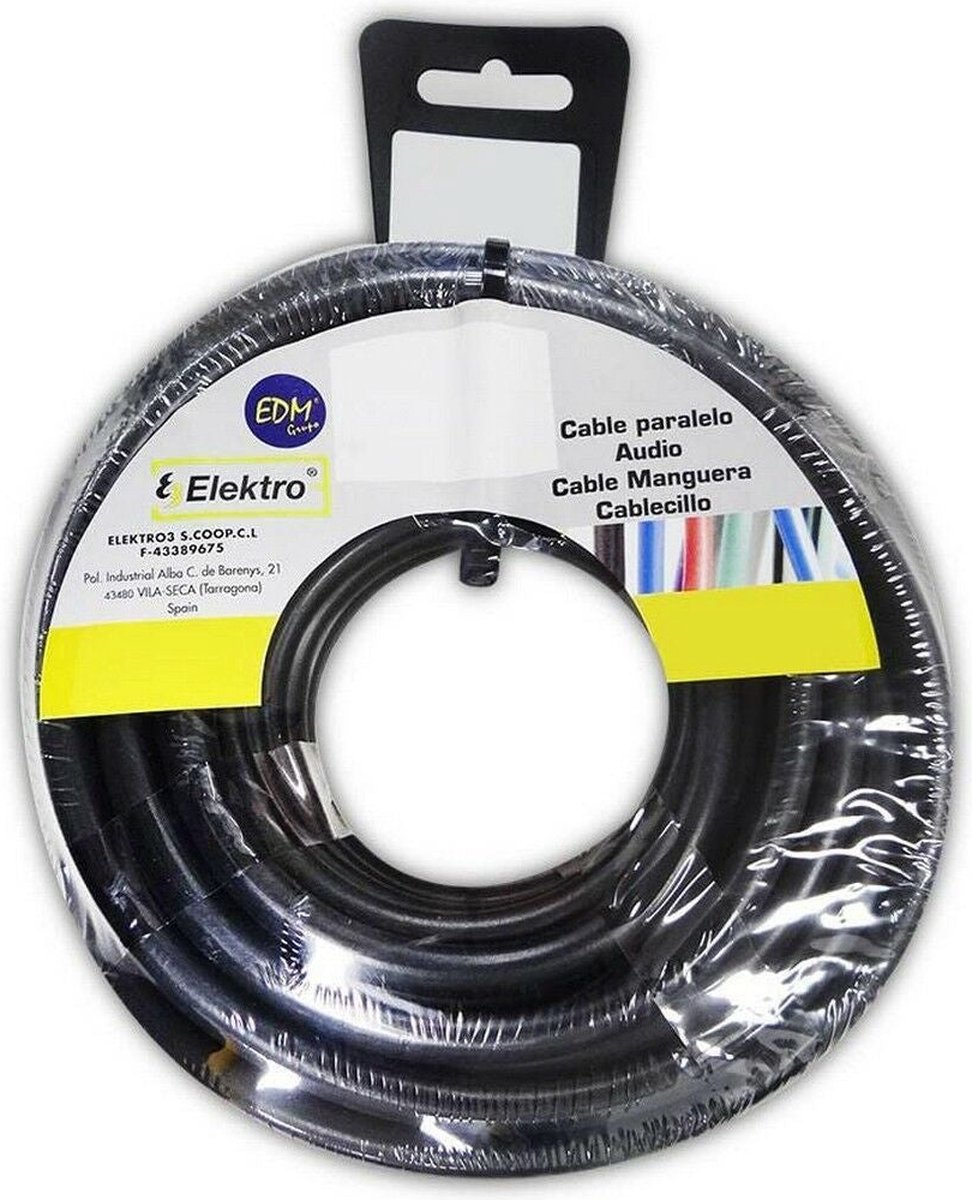Kabel EDM 3 x 1 mm Zwart 15 m