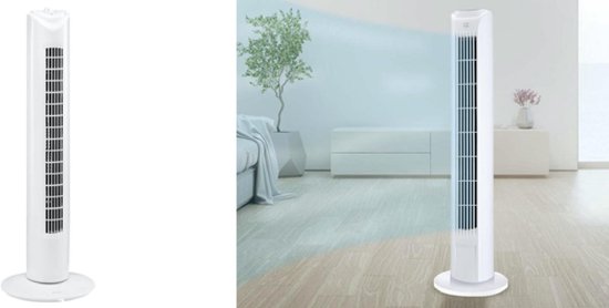 Gezag in stand houden Ramkoers Ventilator - torenventilator - torenventilator ventilator zuil wit-  torenventilator kopen | bol.com
