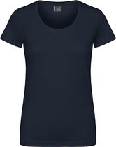 Chemise femme 'Pomodoro' à col rond Marine - 3XL