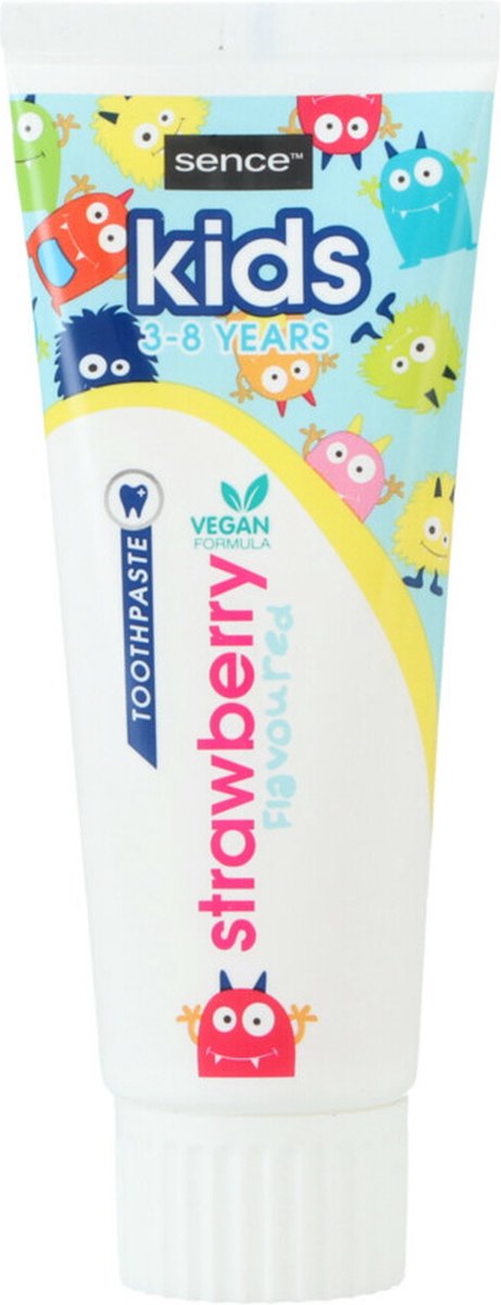 Sence Fresh Tandpasta Kids Strawberry - 6 x 75 ml - Voordeelverpakking