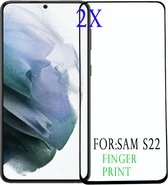 Samsung S22 Screenprotector - Tempered Glass Screen Protector Samsung Galaxy S22 Screen Protector Glas - 2 stuks