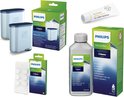 Philips Saeco onderhoudspakket - 2x AquaClean waterfilter CA6903 - 1x Ontvettingstabletten CA6704/10 - 1x ontkalker 250ml CA6700/10
