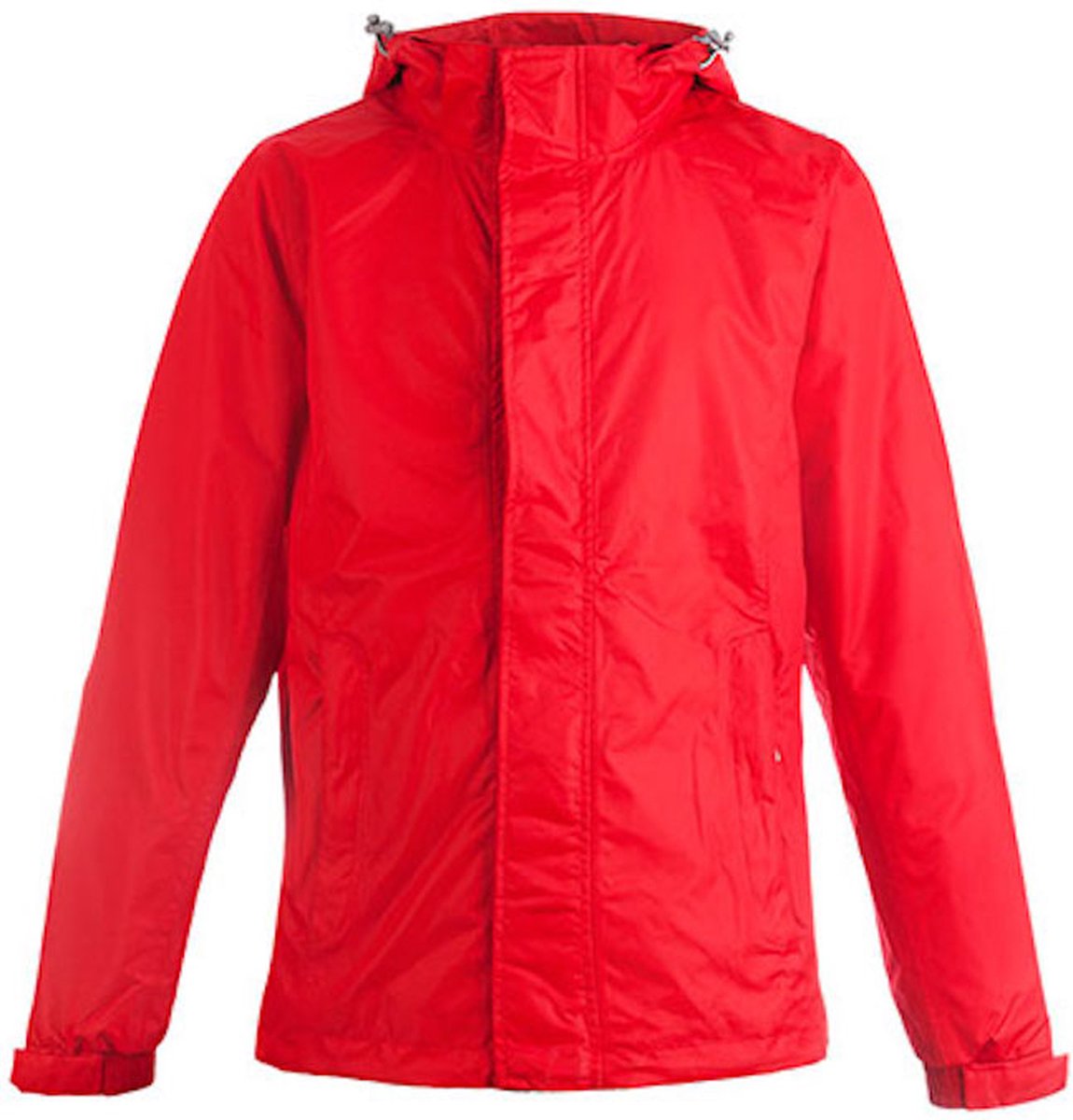 Men’ ‘Performance C+’ Outdoorjas met afneembare capuchon Fire Rood