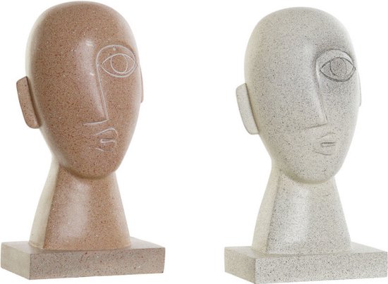 Figurines Décoratives DKD Home Decor Résine Terra Cuite Beige (14,5 x 10,5 x 27,5 cm) (2 pcs)