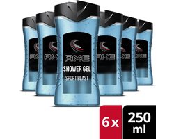 Axe Sport Blast For Men - 6 x 250  ml - Douchegel - Voordeelverpakkingen