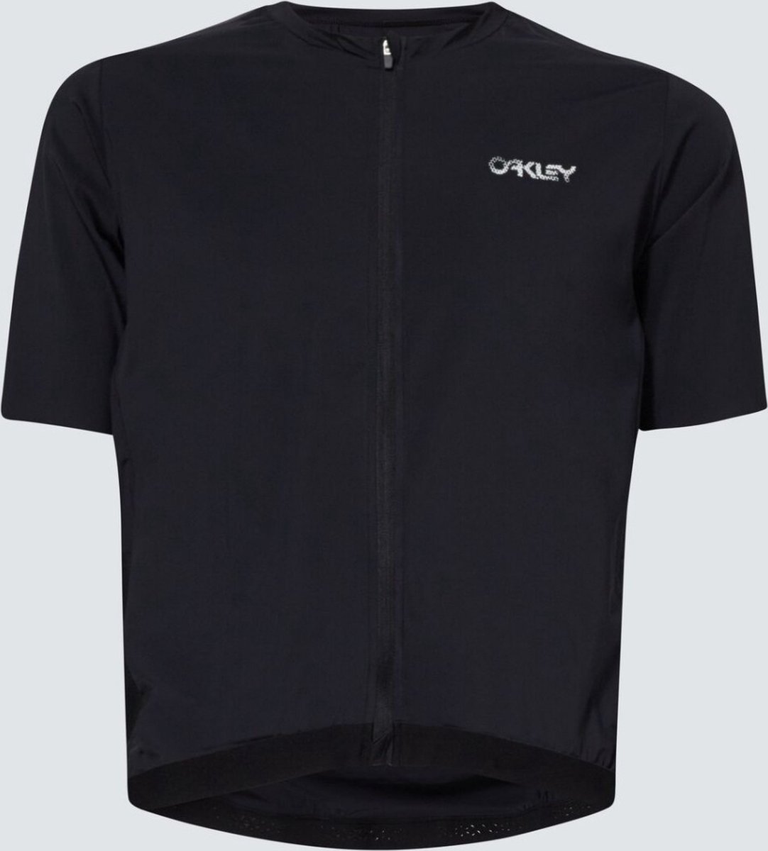 Oakley Apparel Point To Point Korte Mouwen Fietsshirt Zwart XS Man
